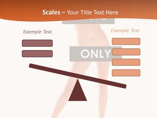 Belly Woman Navel PowerPoint Template