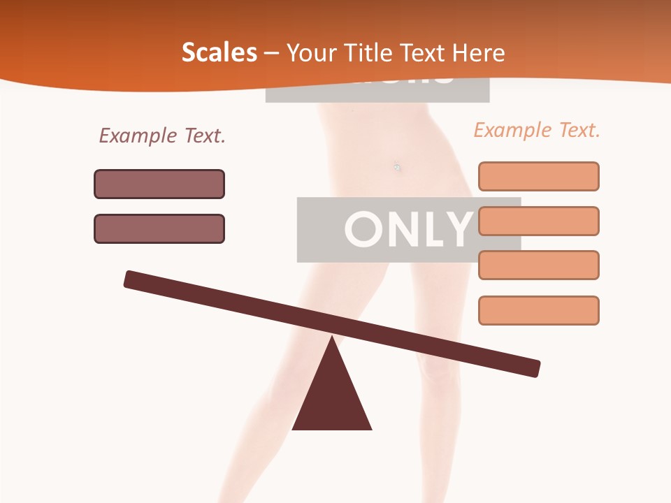 Belly Woman Navel PowerPoint Template
