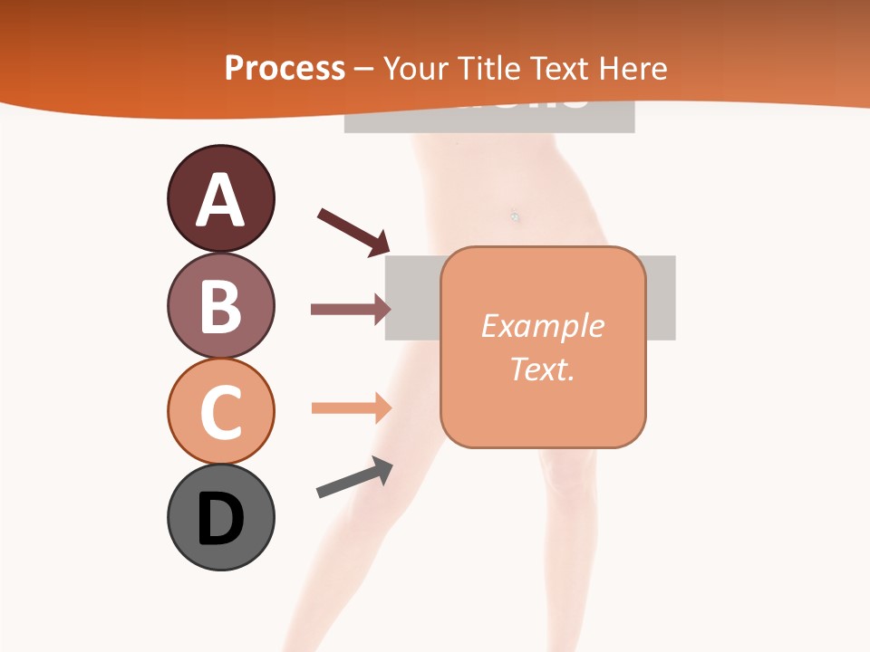 Belly Woman Navel PowerPoint Template
