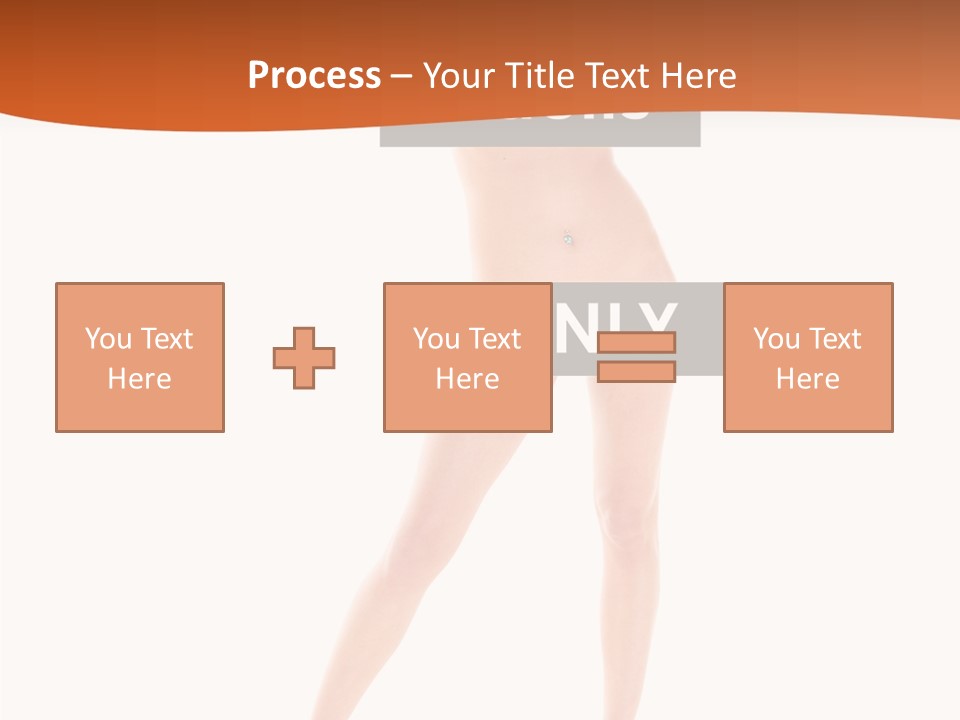 Belly Woman Navel PowerPoint Template