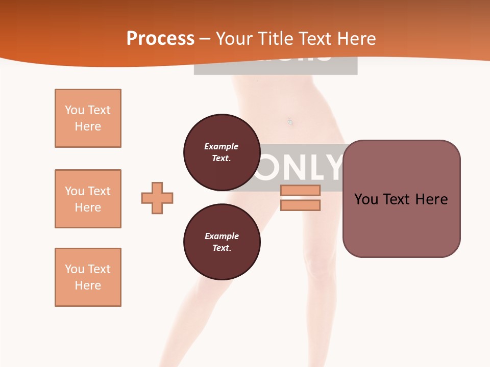 Belly Woman Navel PowerPoint Template