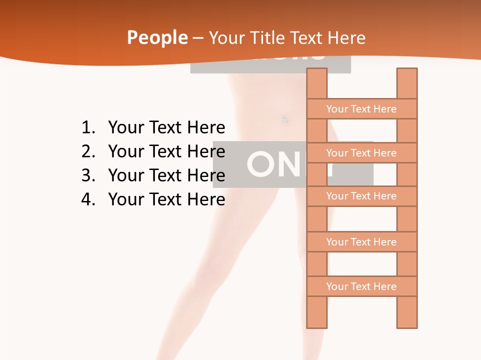 Belly Woman Navel PowerPoint Template