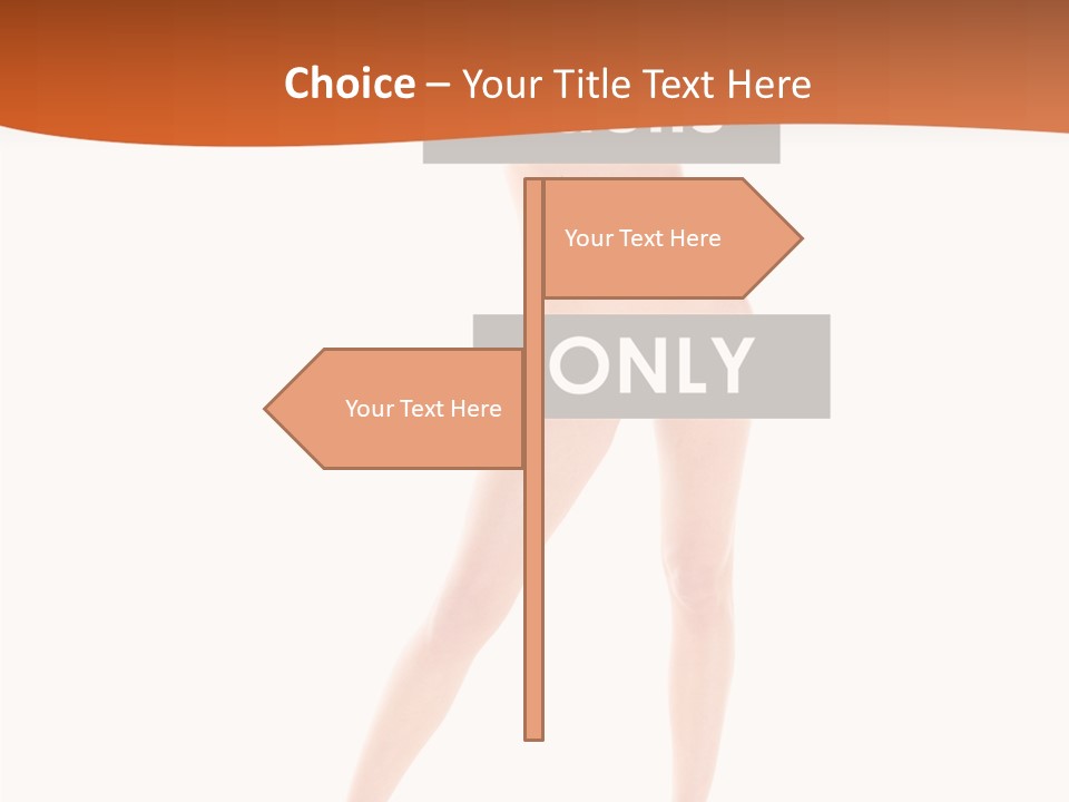 Belly Woman Navel PowerPoint Template