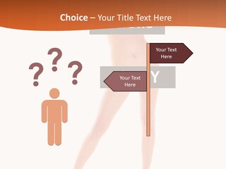 Belly Woman Navel PowerPoint Template