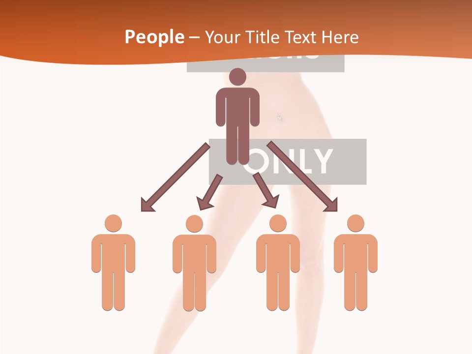 Belly Woman Navel PowerPoint Template