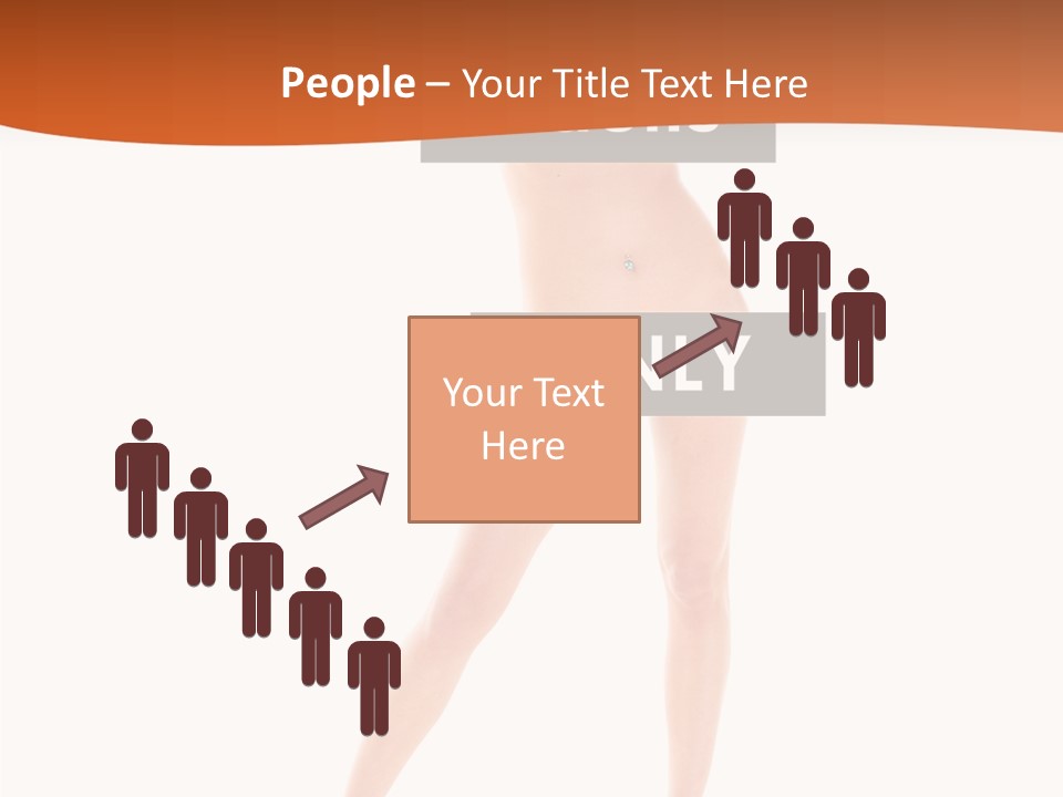 Belly Woman Navel PowerPoint Template