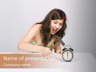 Youth Hold Old PowerPoint Template