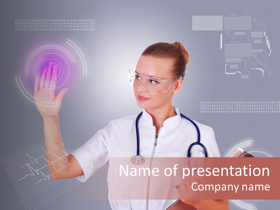 Healthcare Hi Tech Lifestyle PowerPoint Template