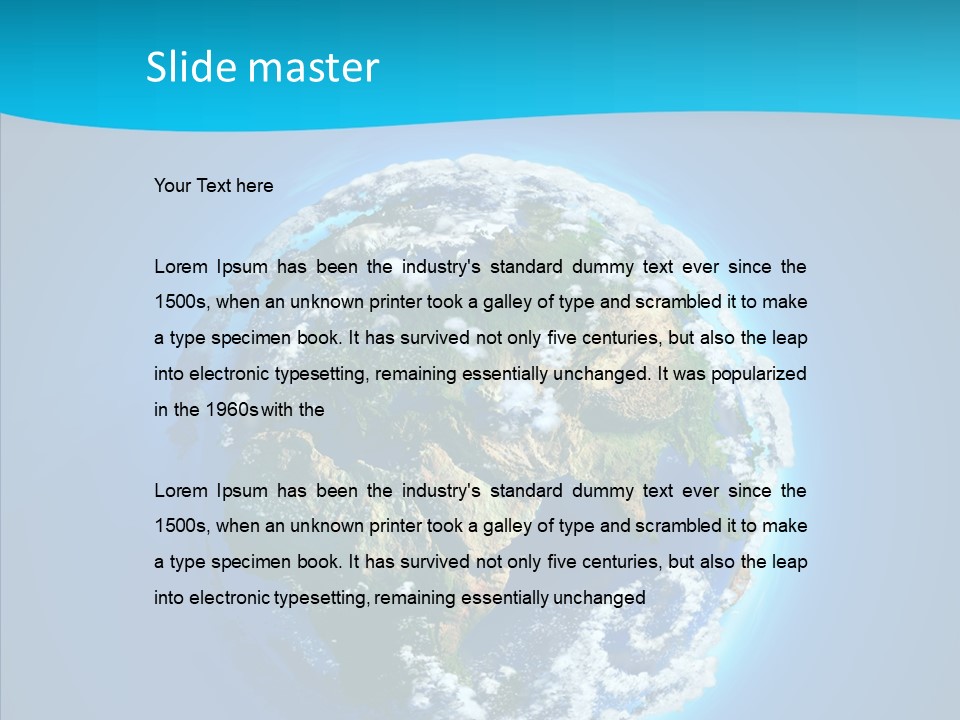 Globe Forests Ozone PowerPoint Template