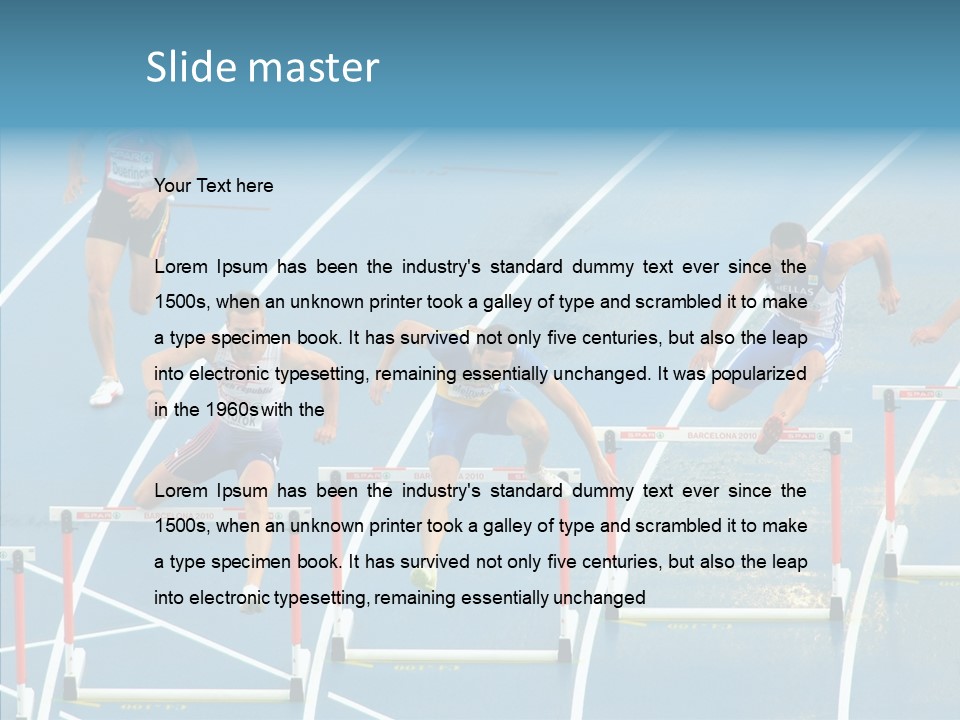 Olympic Metres Long PowerPoint Template