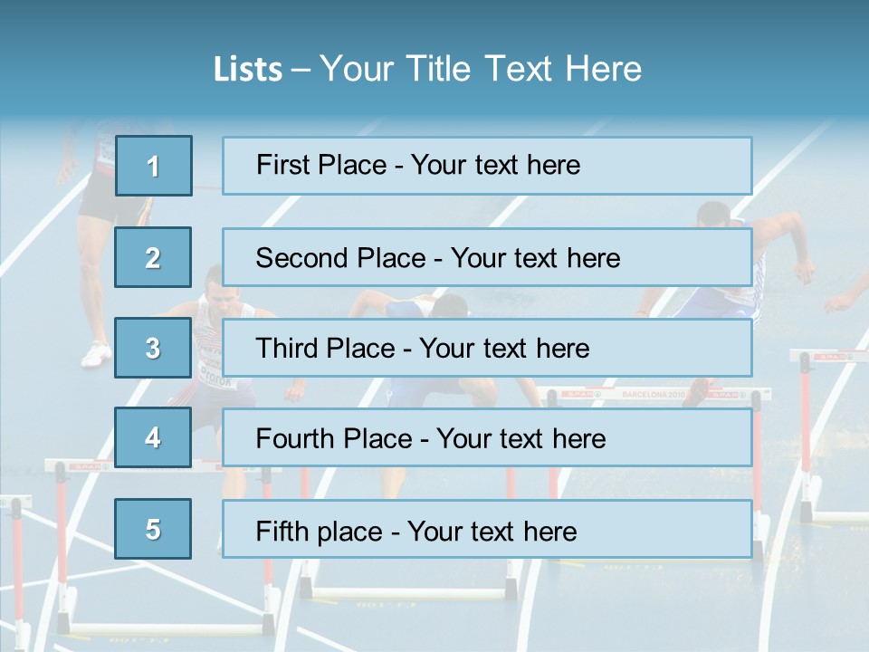 Olympic Metres Long PowerPoint Template