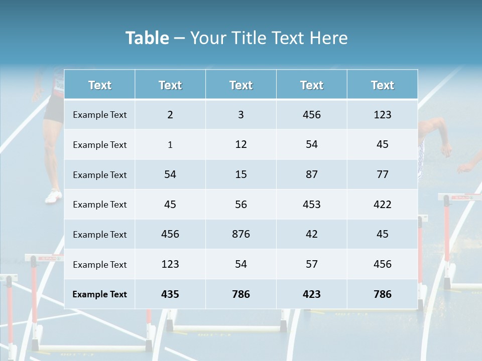 Olympic Metres Long PowerPoint Template