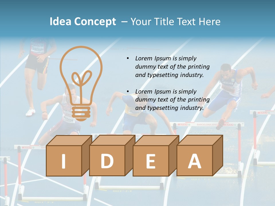 Olympic Metres Long PowerPoint Template