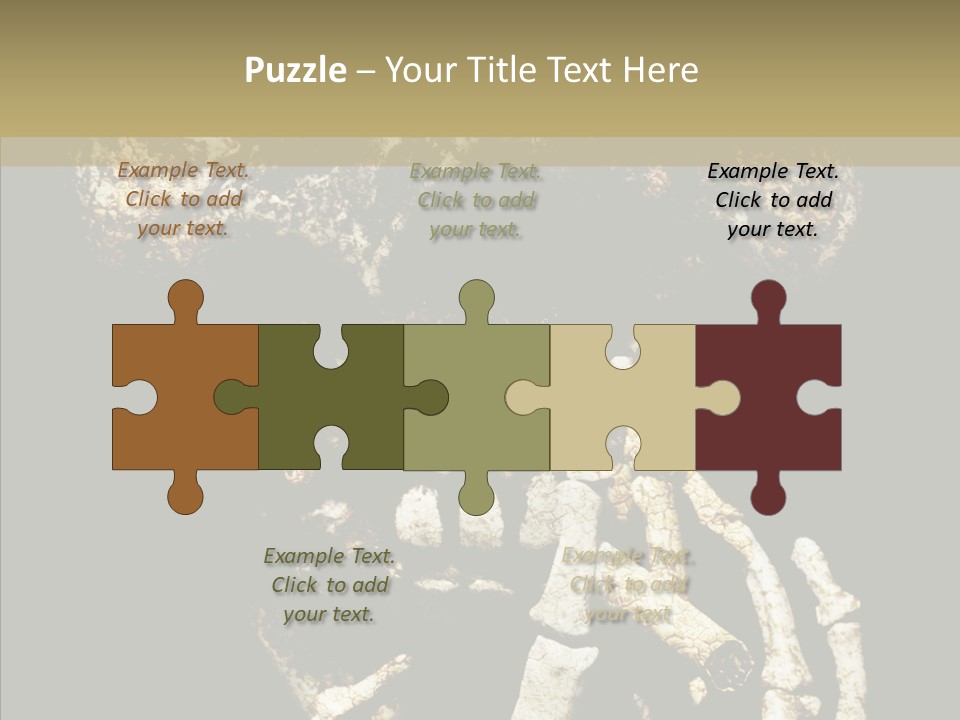 Skeleton Stain Closeup PowerPoint Template