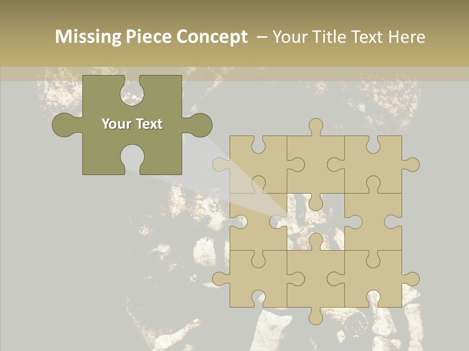 Skeleton Stain Closeup PowerPoint Template