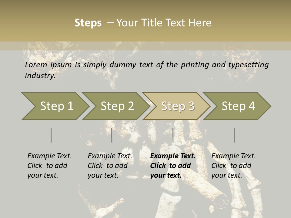 Skeleton Stain Closeup PowerPoint Template