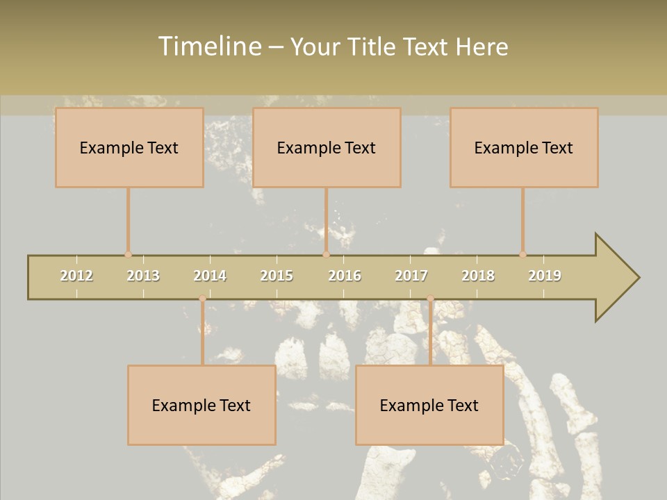Skeleton Stain Closeup PowerPoint Template