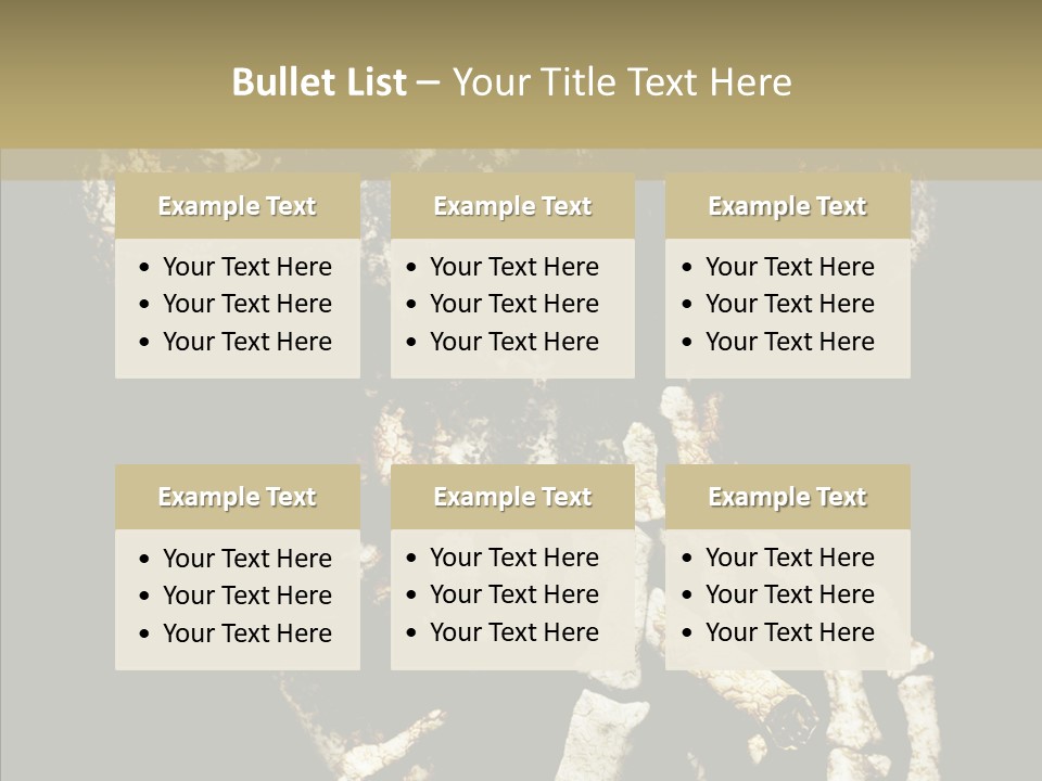 Skeleton Stain Closeup PowerPoint Template