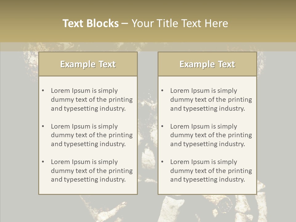 Skeleton Stain Closeup PowerPoint Template