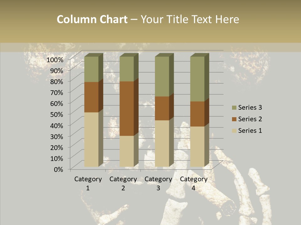 Skeleton Stain Closeup PowerPoint Template