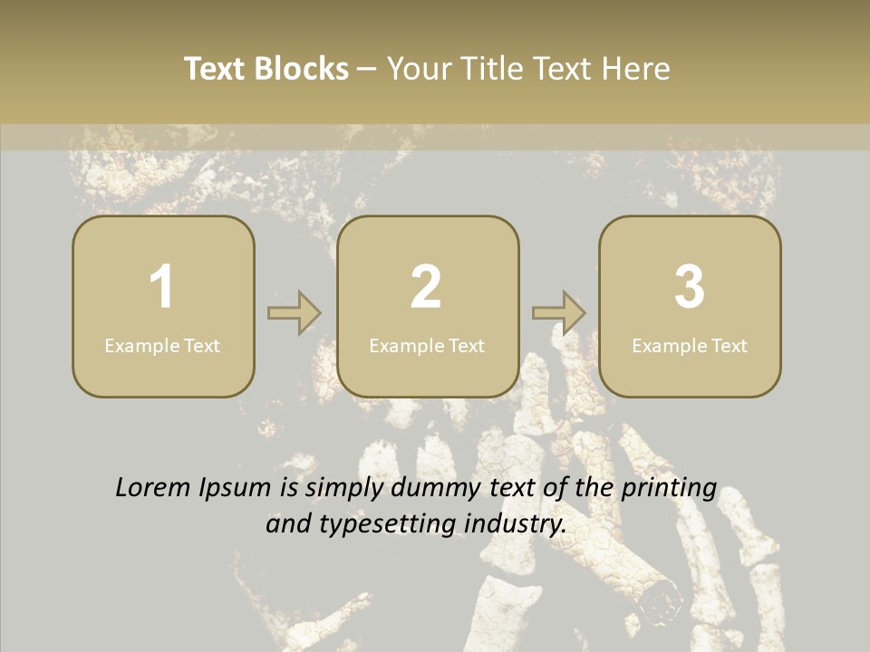 Skeleton Stain Closeup PowerPoint Template