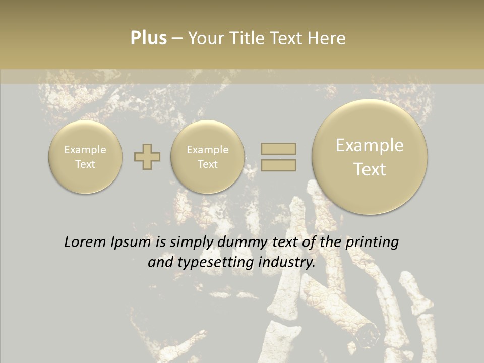 Skeleton Stain Closeup PowerPoint Template
