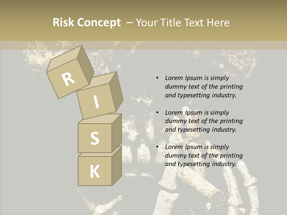 Skeleton Stain Closeup PowerPoint Template