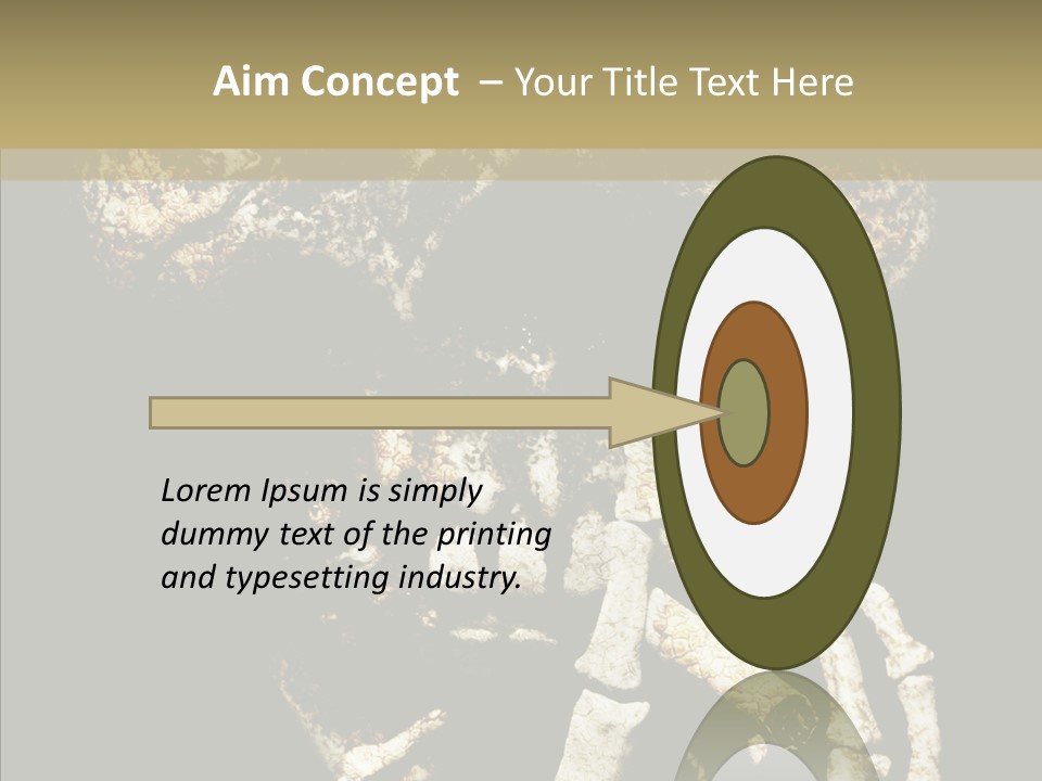 Skeleton Stain Closeup PowerPoint Template