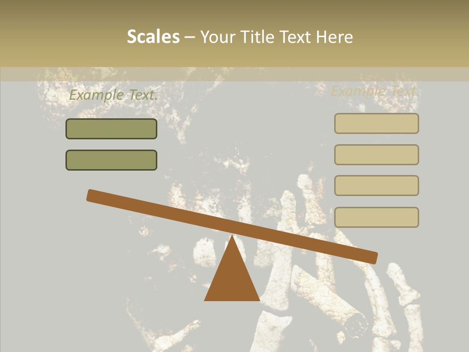 Skeleton Stain Closeup PowerPoint Template