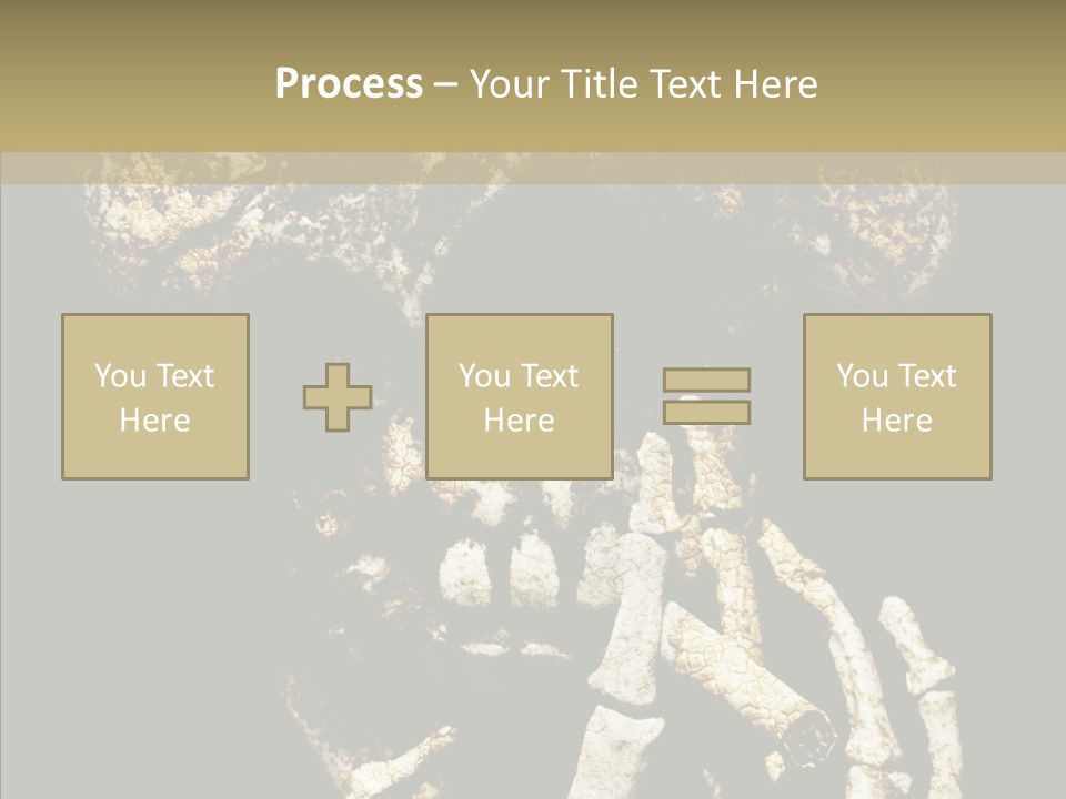 Skeleton Stain Closeup PowerPoint Template