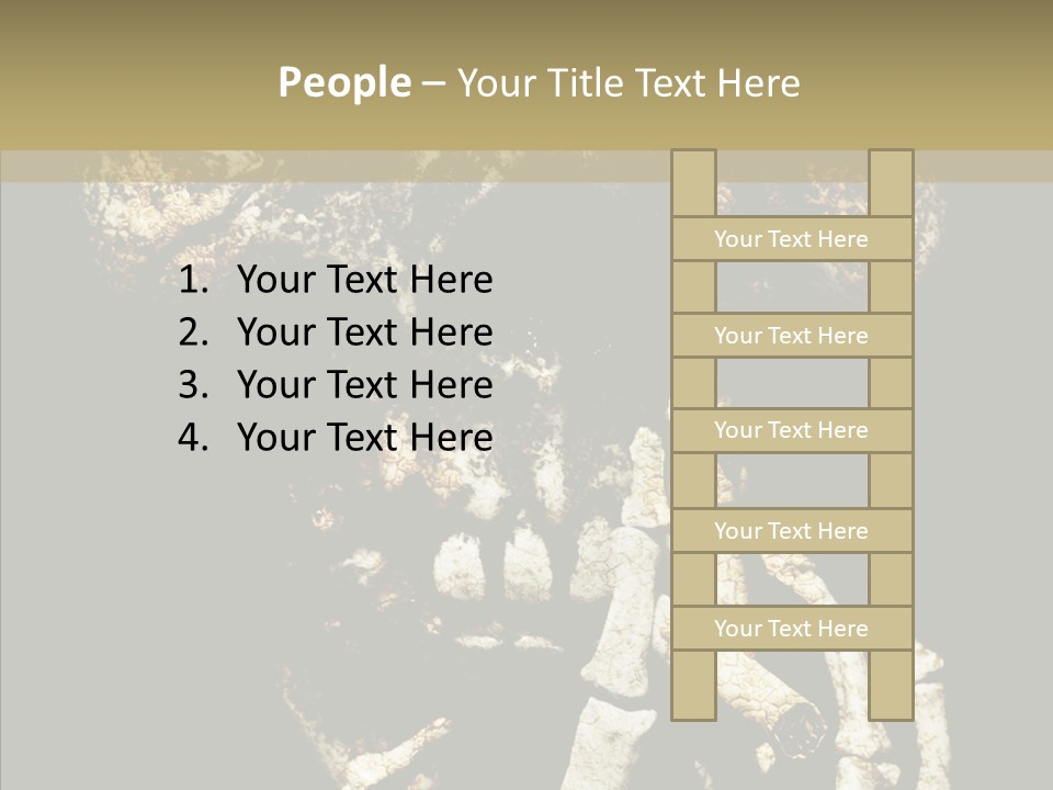 Skeleton Stain Closeup PowerPoint Template