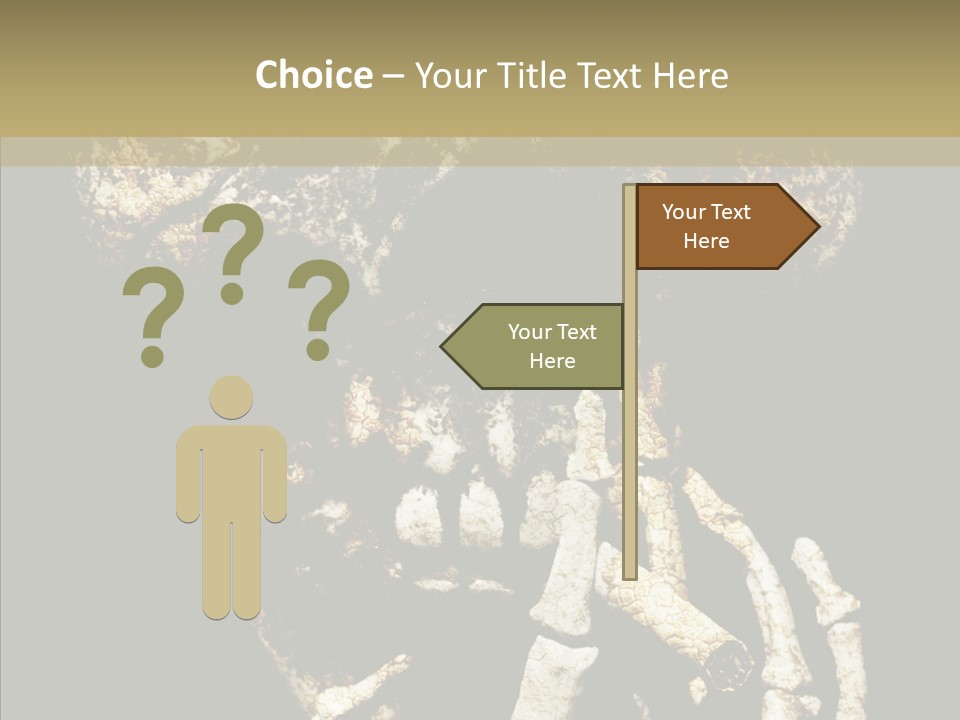 Skeleton Stain Closeup PowerPoint Template