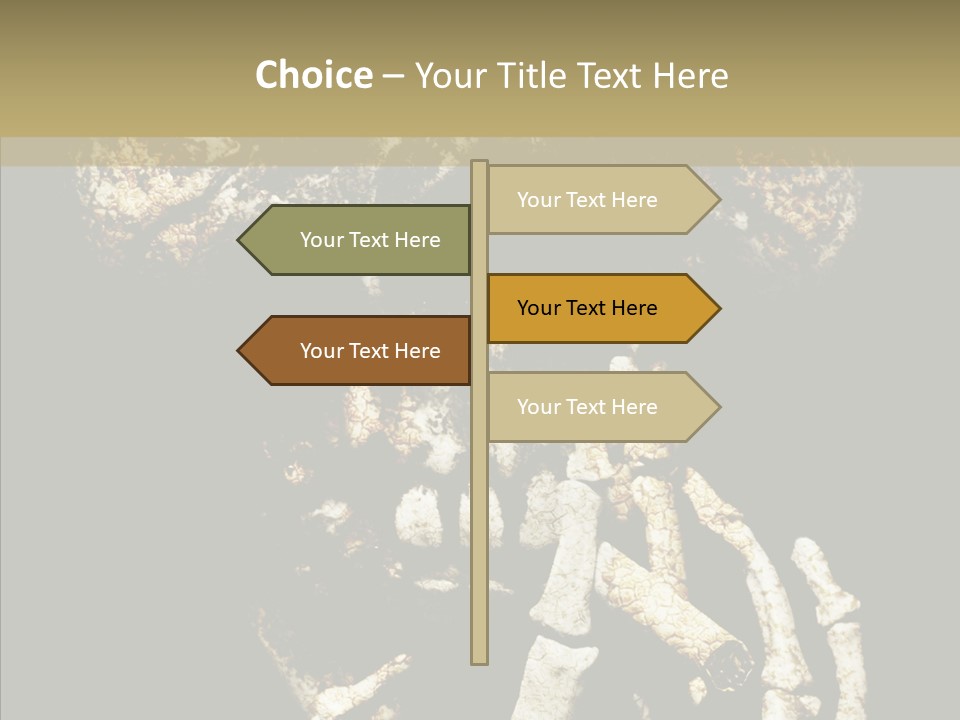 Skeleton Stain Closeup PowerPoint Template