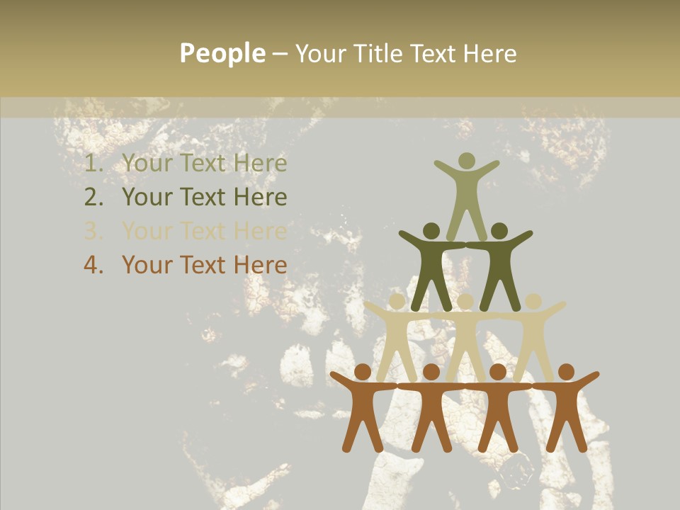 Skeleton Stain Closeup PowerPoint Template