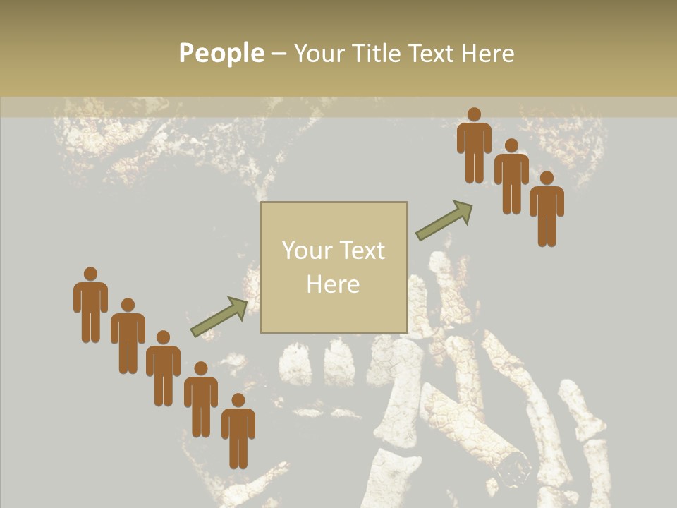 Skeleton Stain Closeup PowerPoint Template