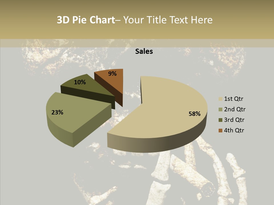 Skeleton Stain Closeup PowerPoint Template