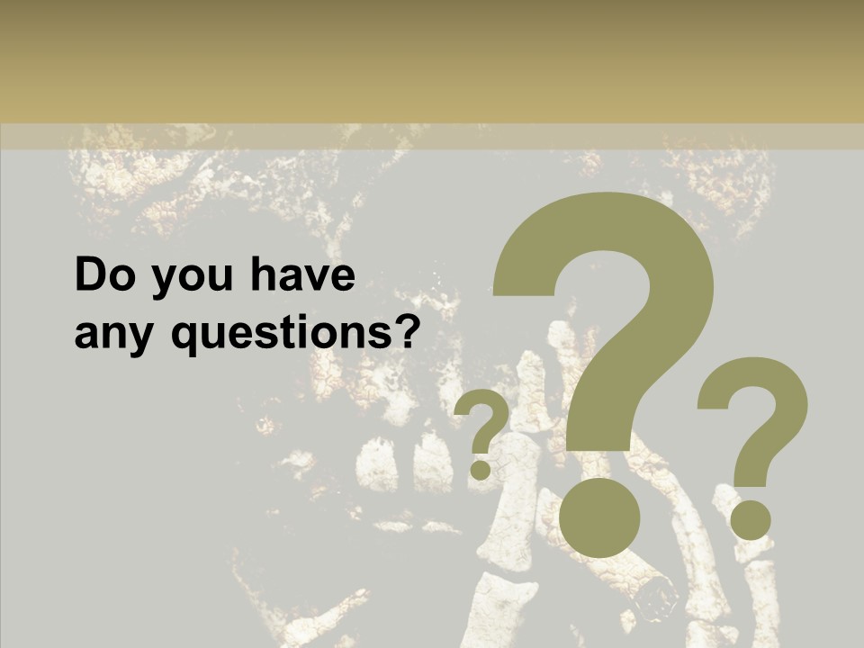 Skeleton Stain Closeup PowerPoint Template