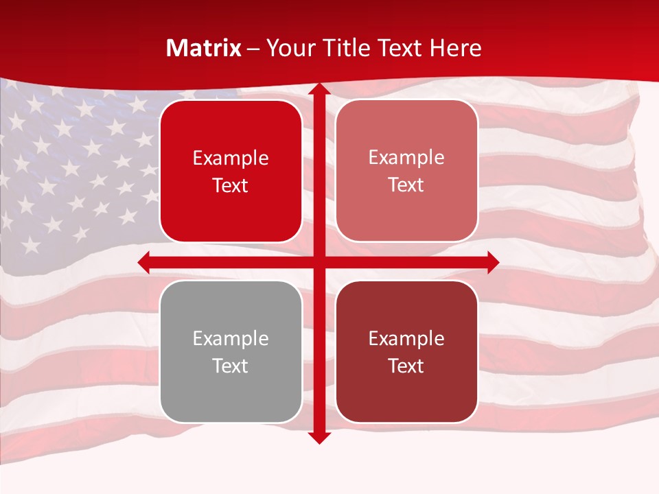 White Glory Usa PowerPoint Template