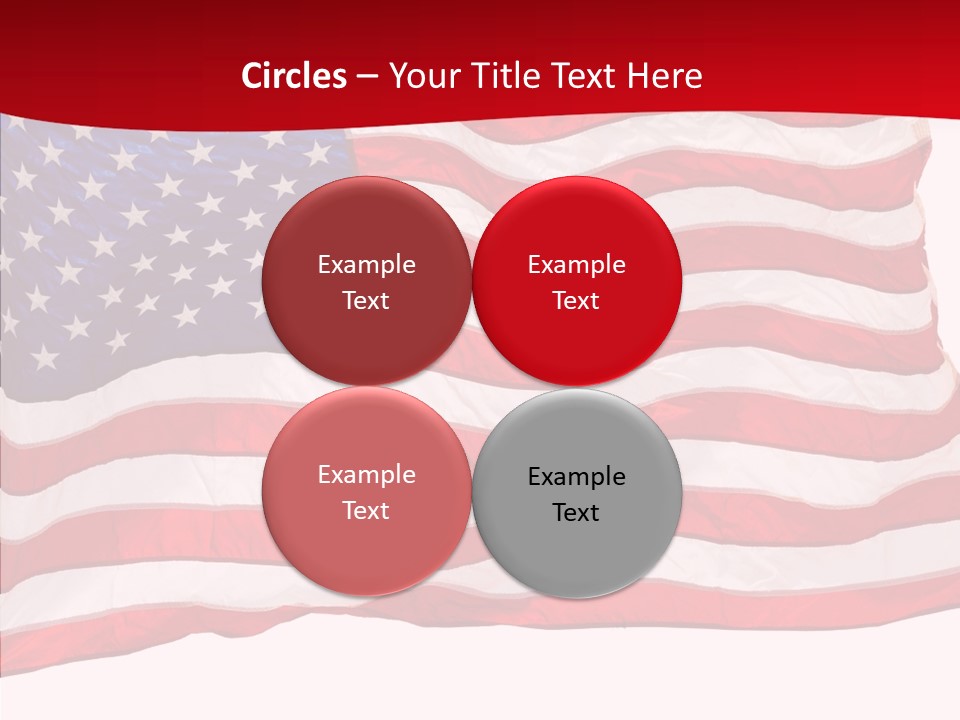 White Glory Usa PowerPoint Template