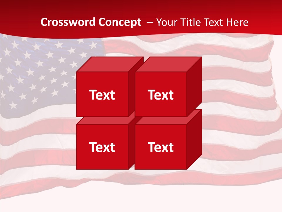 White Glory Usa PowerPoint Template