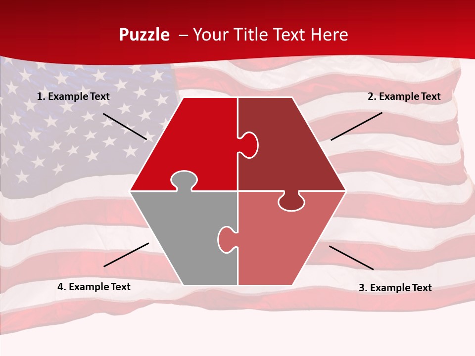 White Glory Usa PowerPoint Template