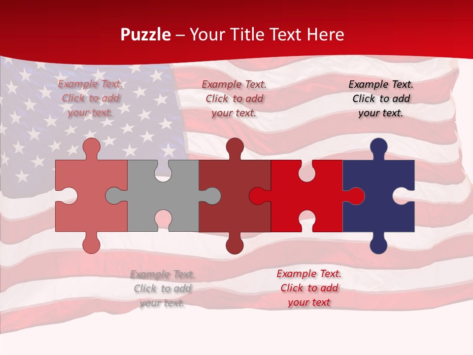 White Glory Usa PowerPoint Template