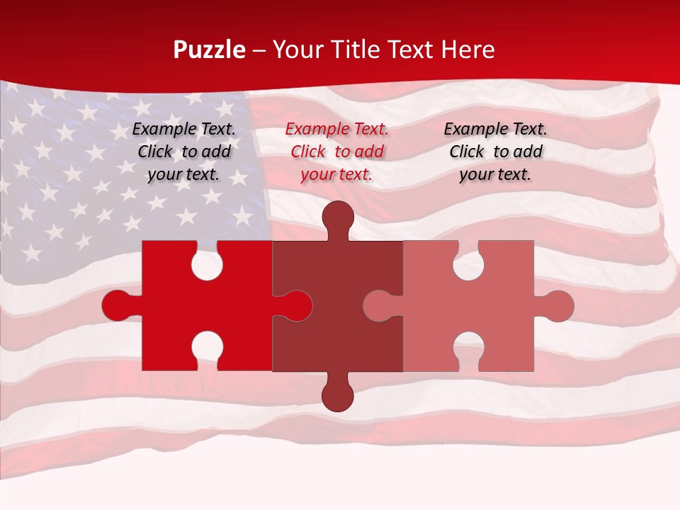 White Glory Usa PowerPoint Template