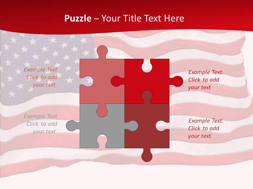 White Glory Usa PowerPoint Template