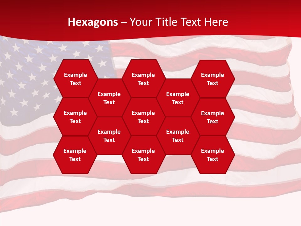 White Glory Usa PowerPoint Template