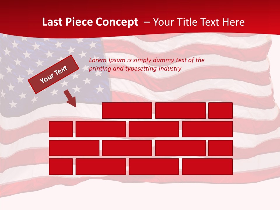 White Glory Usa PowerPoint Template