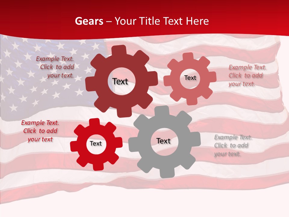 White Glory Usa PowerPoint Template