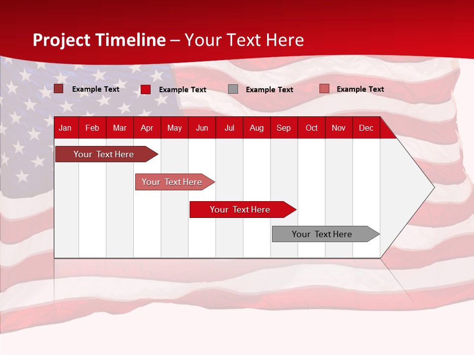 White Glory Usa PowerPoint Template