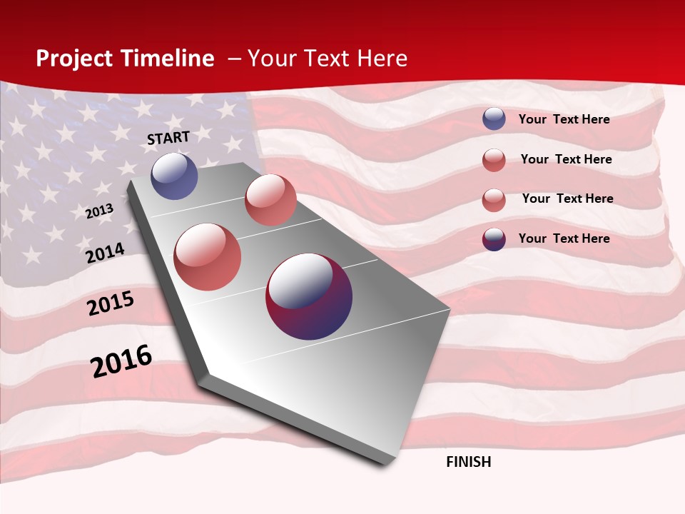 White Glory Usa PowerPoint Template