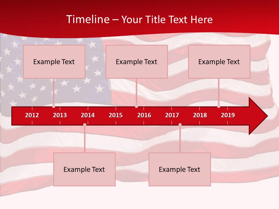 White Glory Usa PowerPoint Template